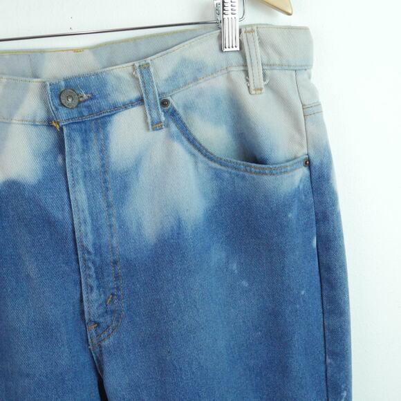 Vintage Levis Orange Tab Bootcut Jeans 37" x 30" Tie Dye Hippy Western Patriotic - Picture 3 of 15